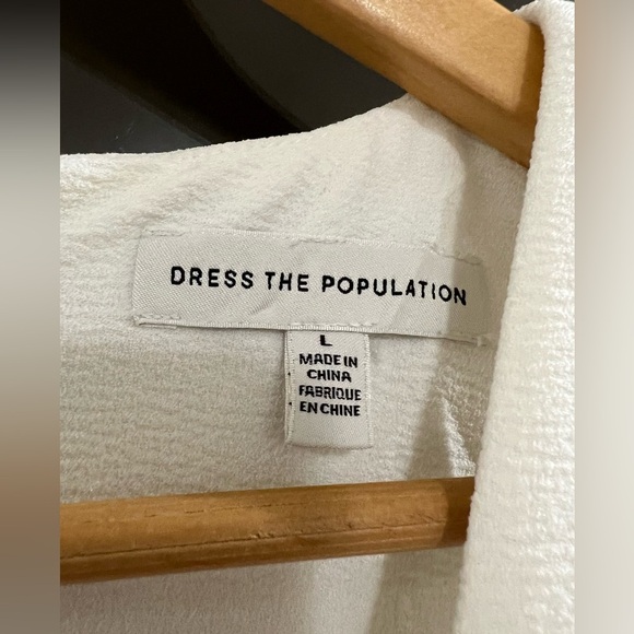 Dress the Population Catalina Fit And Flare
Cocktail Dress - Size L - white - Picture 7 of 8